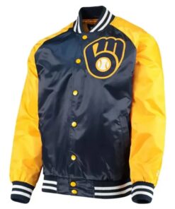 Milwaukee Brewers Blue and Yellow Jacket