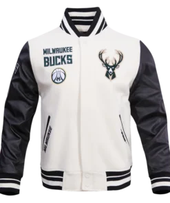 Milwaukee Bucks Retro Classic Rib Wool Varsity Jacket