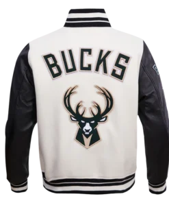 Milwaukee Bucks Retro Classic Rib Wool Varsity Jacket
