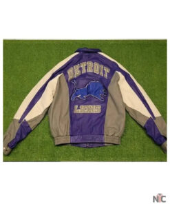 NFL Detroit Lions Jeff Hamilton Leather Jacket