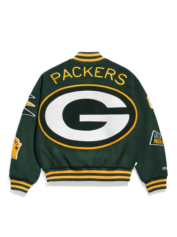 NFL Green Bay Packers Pennant Varsity Jacket