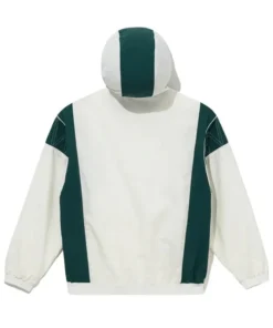 NFL Green Bay Packers Windbreaker White Anorak Jacket