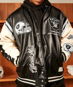 NFL Las Vegas Raiders Black Bomber Jacket