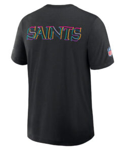 New Orleans Saints Nike Black 2025 NFL Crucial Catch Tri-Blend Dri-FIT T-Shirt