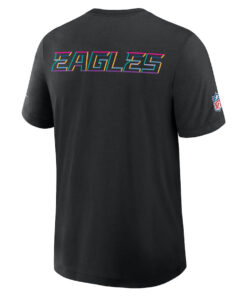 Philadelphia Eagles Nike Black 2025 NFL Crucial Catch Tri-Blend Dri-FIT T-Shirt