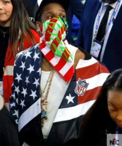 Super Bowl LVII Asap Rocky NFL Leather Jacket