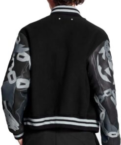 The Kid Laroi Wrong Camo Chains Lv Varsity Jacket