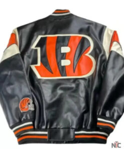 Vintage NFL Cincinnati Bengals Football Leather Jacket
