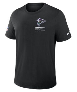 Atlanta Falcons Nike Black 2025 NFL Crucial Catch Tri-Blend Dri-FIT T-Shirt