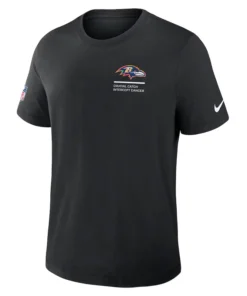 Baltimore Ravens Nike Black 2025 NFL Crucial Catch Tri-Blend Dri-FIT T-Shirt