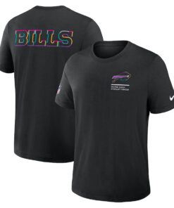 Buffalo Bills Nike Black 2025 NFL Crucial Catch Tri-Blend Dri-FIT T-Shirt