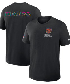 Chicago Bears Nike Black 2025 NFL Crucial Catch Tri-Blend Dri-FIT T-Shirt