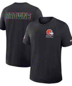 Cleveland Browns Nike Black 2025 NFL Crucial Catch Tri-Blend Dri-FIT T-Shirt