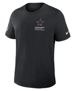 Dallas Cowboys Nike Black 2025 NFL Crucial Catch Tri-Blend Dri-FIT T-Shirt