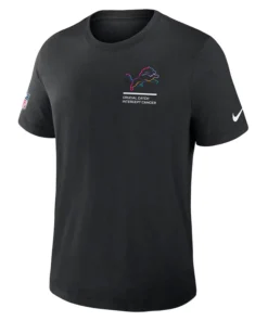 Detroit Lions Nike Black 2025 NFL Crucial Catch Tri-Blend Dri-FIT T-Shirt