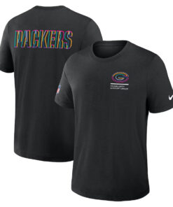 Cheer on the Green Bay Packers with the Nike 2025 Crucial Catch T-Shirt. This black tri-blend Dri-FIT shirt offers ultimate comfort for every fan!