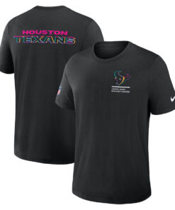 Houston Texans Nike Black 2025 NFL Crucial Catch Tri-Blend Dri-FIT T-Shirt