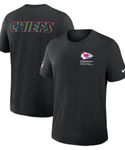 Kansas City Chiefs Nike Black 2025 NFL Crucial Catch Tri-Blend Dri-FIT T-Shirt