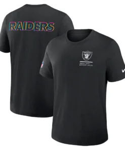 Las Vegas Raiders Nike Black 2025 NFL Crucial Catch Tri-Blend Dri-FIT T-Shirt