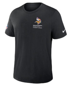 Minnesota Vikings Nike Black 2025 NFL Crucial Catch Tri-Blend Dri-FIT T-Shirt
