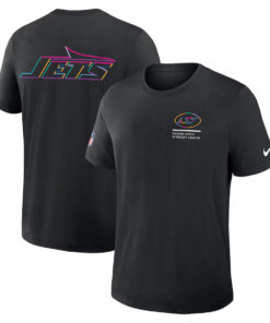 New York Jets Nike Black 2025 NFL Crucial Catch Tri-Blend Dri-FIT T-Shirt