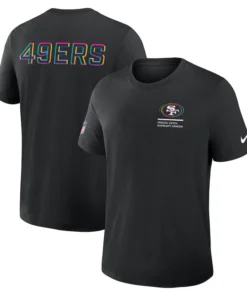 San Francisco 49ers Nike Black 2025 NFL Crucial Catch Tri-Blend Dri-FIT T-Shirt