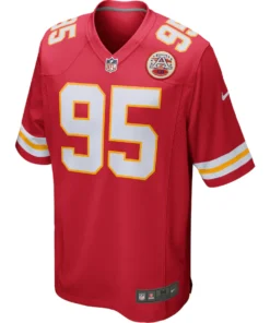 Men's Nike Chris Jones Red Kansas City Chiefs Game Jersey