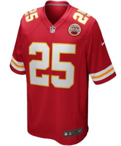 Men's Nike Clyde Edwards-Helaire Red Kansas City Chiefs Player Game Jersey