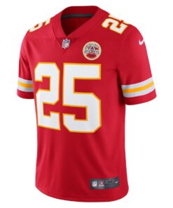 Men's Nike Clyde Edwards-Helaire Red Kansas City Chiefs Vapor Limited Jersey