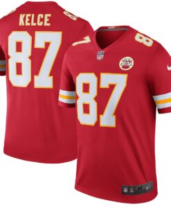 Men's Nike Travis Kelce Red Kansas City Chiefs Legend Player Performance Top