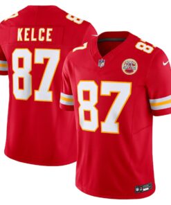 Men's Nike Travis Kelce Red Kansas City Chiefs Vapor F.U.S.E. Limited Jersey