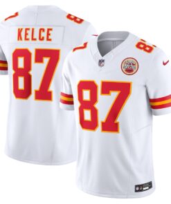 Men's Nike Travis Kelce White Kansas City Chiefs Vapor F.U.S.E. Limited Jersey