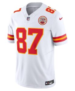 Men's Nike Travis Kelce White Kansas City Chiefs Vapor F.U.S.E. Limited Jersey