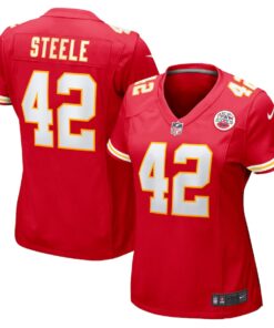 Women's Nike Carson Steele Red Kansas City Chiefs Game Jersey