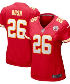 Women's Nike Deon Bush Red Kansas City Chiefs Game Player Jersey