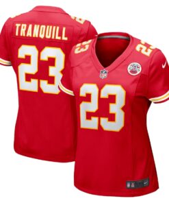 Women's Nike Drue Tranquill Red Kansas City Chiefs Game Player Jersey