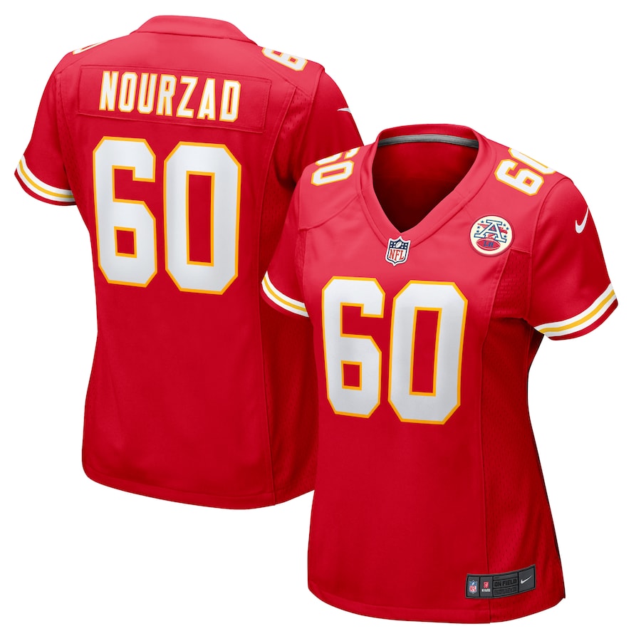 Women's Nike Hunter Nourzad Red Kansas City Chiefs Game Jersey
