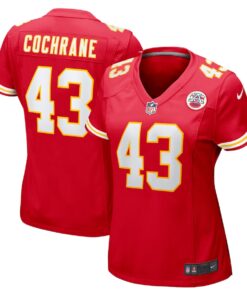 Women's Nike Jack Cochrane Red Kansas City Chiefs Game Player Jersey