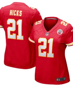 Women's Nike Jaden Hicks Red Kansas City Chiefs Game Jersey