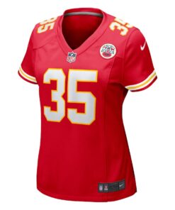 Women's Nike Jaylen Watson Red Kansas City Chiefs Game Player Jersey