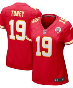 Women's Nike Kadarius Toney Kansas City Chiefs Red Game Player Jersey