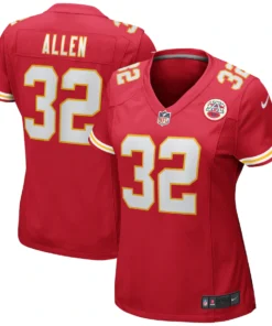 Women's Nike Marcus Allen Red Kansas City Chiefs Game Retired Player Jersey