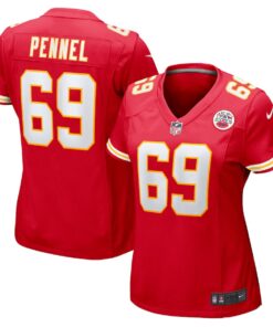 Women's Nike Mike Pennel Red Kansas City Chiefs Game Jersey