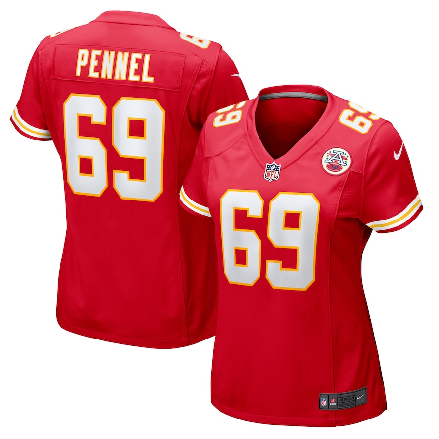 Women's Nike Mike Pennel Red Kansas City Chiefs Game Jersey