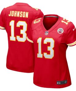 Women's Nike Nazeeh Johnson Red Kansas City Chiefs Game Player Jersey