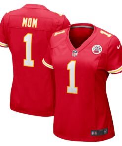Women's Nike Number 1 Mom Red Kansas City Chiefs Game Jersey