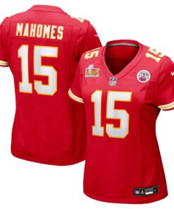 Women's Nike Patrick Mahomes Red Kansas City Chiefs Super Bowl LIX Game Jersey