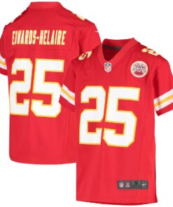 Youth Nike Clyde Edwards-Helaire Red Kansas City Chiefs Game Jersey