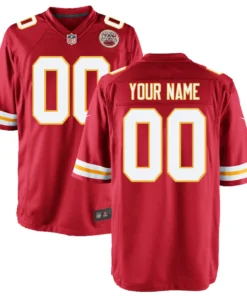 Youth Nike Red Kansas City Chiefs Custom Game Jersey